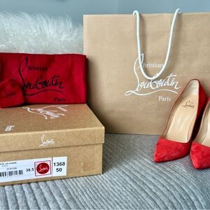 Christian Louboutin Vibrant Burnt Orange Heels